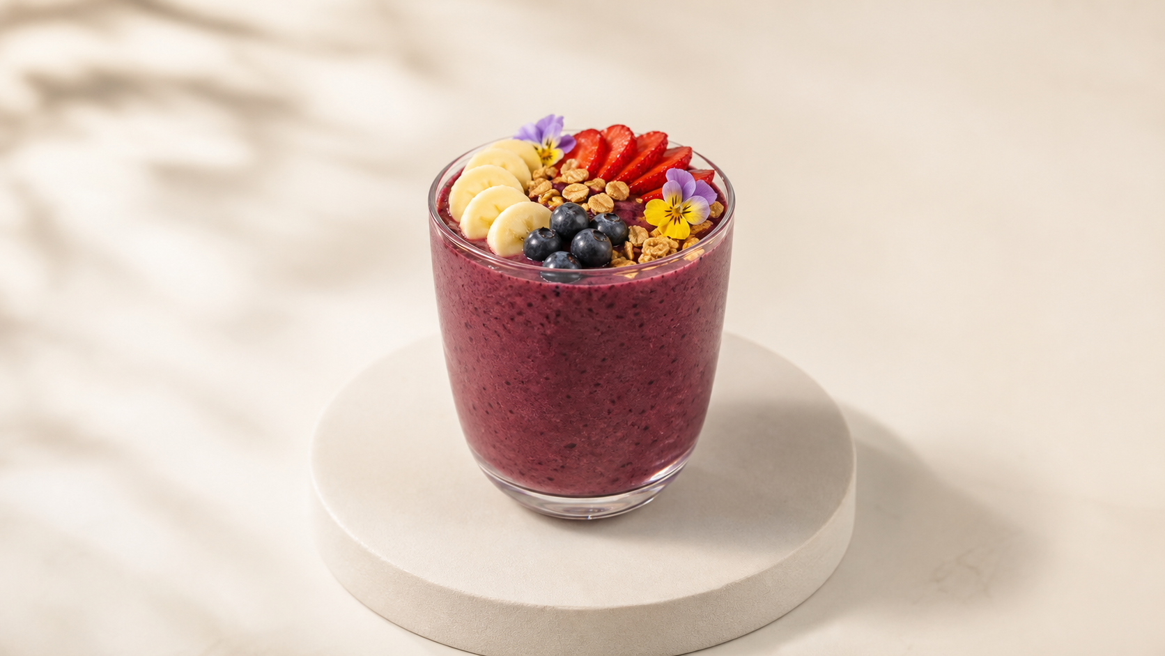 Original smoothie menu photograph